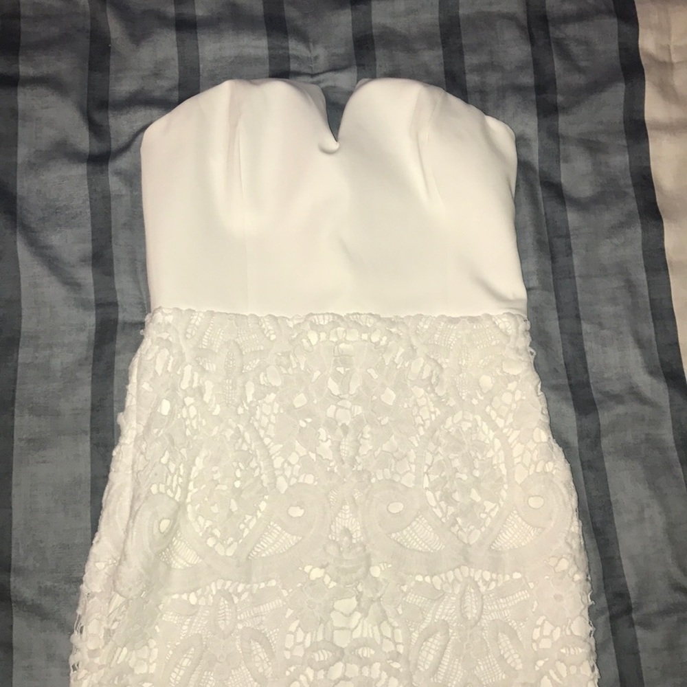 Soieblu White Lace Midi Dress